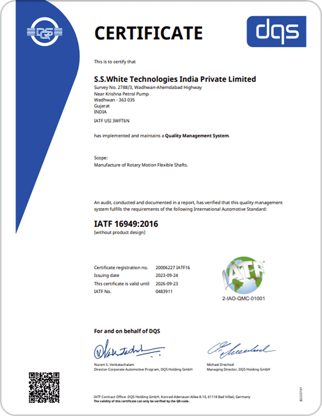 IATF16949 Third-Party Certified