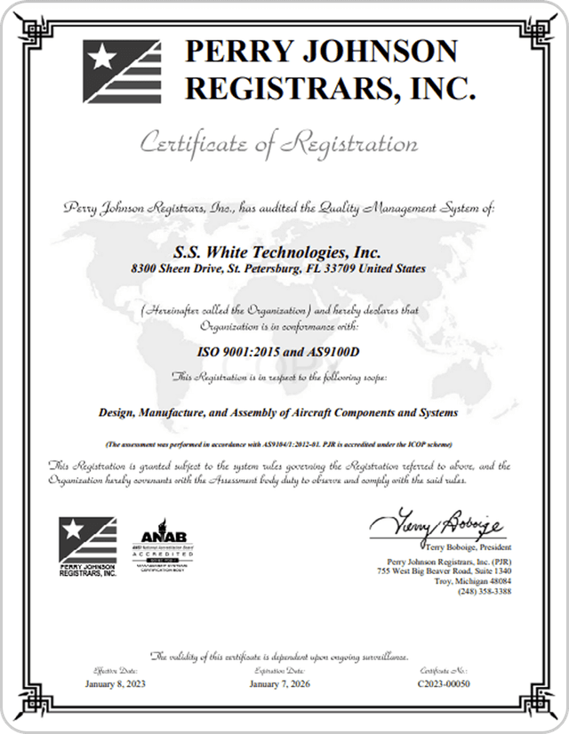 AS9100 Rev. D Third-Party Certified